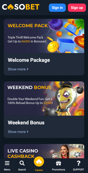 CasoBet Casino No Deposit Bonus Di Indonesia
